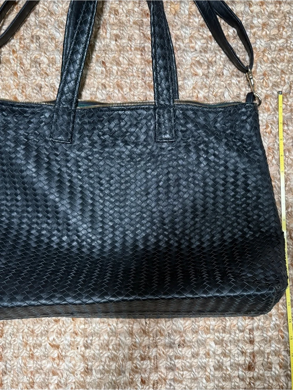 Leather woven bag - Picture 5 of 7